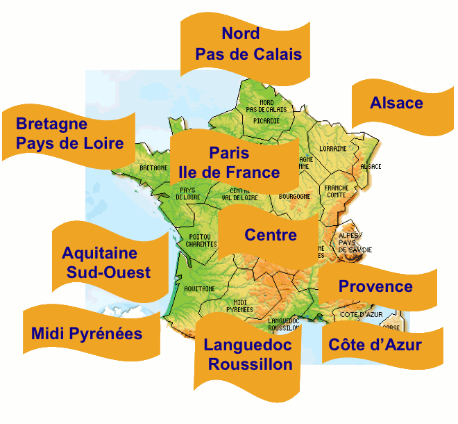Antennes régionales ICF France